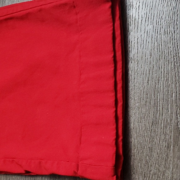 Scoop Cherry Red High Waisted Wider Leg Cropped Trousers Sz 14 - Picture 13 of 13